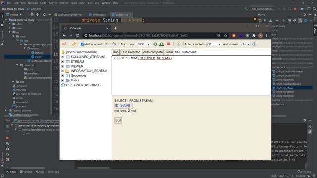 Java Spring Boot - JPA - Hibernate - H2 - Many To Many Bidirectional Relationship - @ManyToMany смотреть онлайн