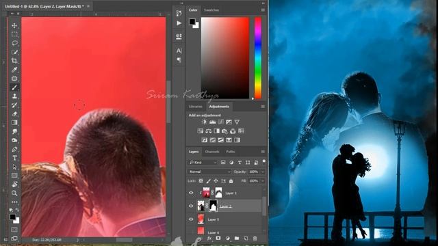 Easy Couple Double Exposure Effect | Photoshop Tutorial смотреть онлайн
