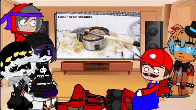 Fandoms react to HowToBasic! (Includes Murder Drones, Mario, FNAF, Among Us, And TF2 Pyro!) смотреть онлайн