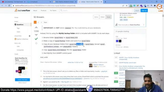 How to solve "Error: MySQL shutdown unexpectedly"? смотреть онлайн