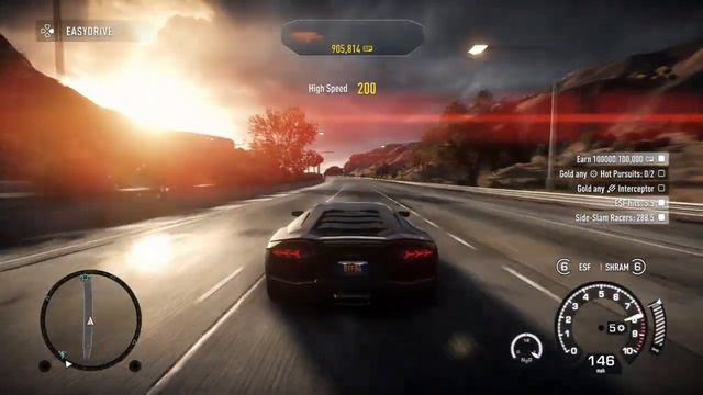 Lamborghini Aventador top speed test (NFS RIVALS) смотреть онлайн