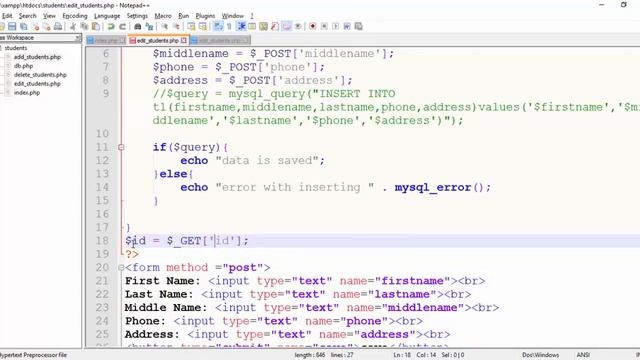 10 Crud system with php update part 2 смотреть онлайн