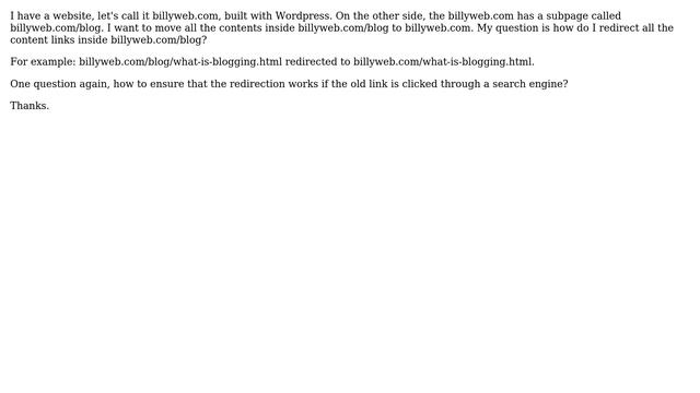 Wordpress: Redirect wordpress website's subpage to root смотреть онлайн