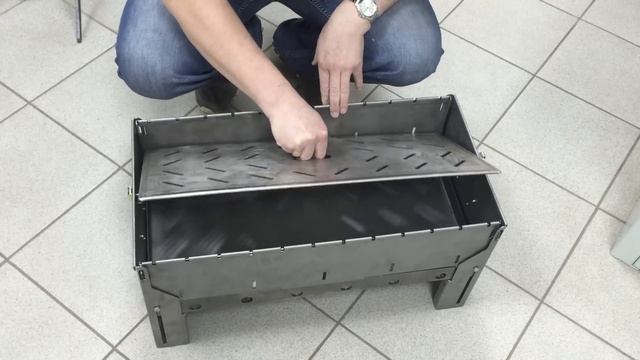 Разборный Мангал чемоданчик. Для любителей походов. смотреть онлайн