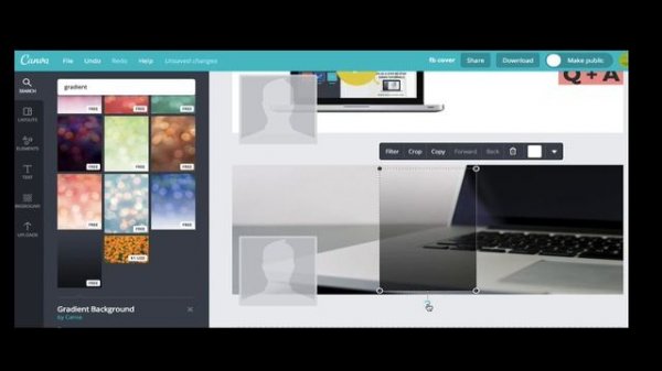 How to Create a Gradient in Canva : Canva Tutorial