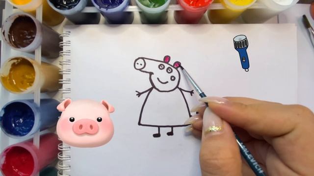 How to draw Peppa pig / bolalar uchun choʻchqacha chizish / как нарисовать свинку пеппу /Сурет салу смотреть онлайн