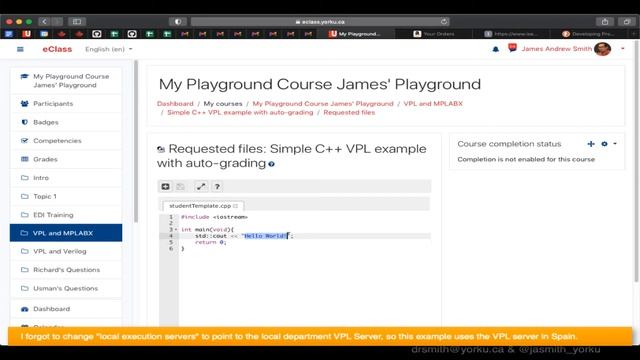 VPL and Moodle, C++ Auto-grading Example смотреть онлайн