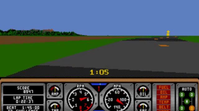 Hard Drivin' - Atari ST (1989) смотреть онлайн