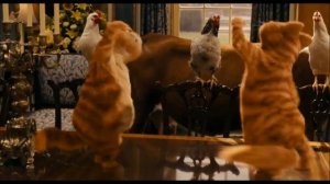 гарфилд весело танцует