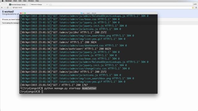 Try Django 1.8 Tutorial - 5 of 42 - Apps - Learn Django смотреть онлайн