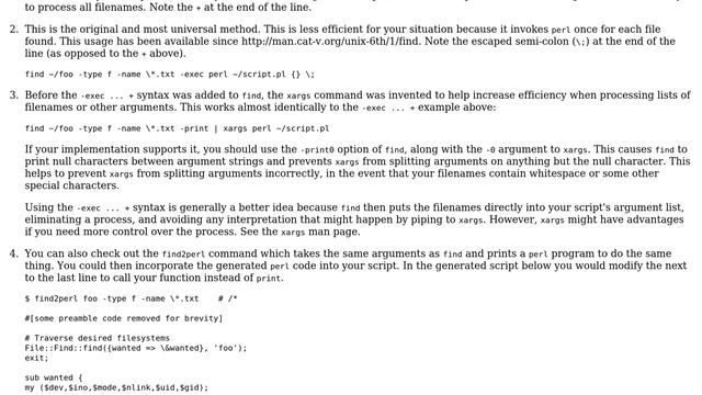 Unix & Linux: Can I use the find command to pass arguments to perl? (3 Solutions!!) смотреть онлайн