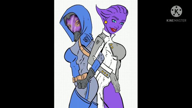Mass Effect FANART by @rickkblanc Tali and Tiara смотреть онлайн