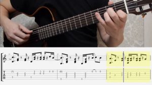 Despacito by Luis Fonsi & Daddy Yankee. Guitar fingerstyle tabs. Ноты для гитары. Tutorial