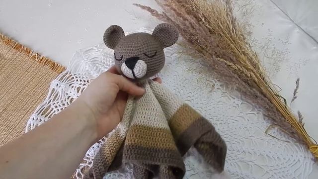Комфортер Мишенька для самых маленьких. Амигуруми. Игрушки крючком. смотреть онлайн