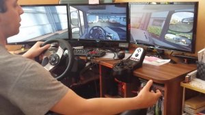 Работаю виртуальным дальнобойщиком в игре ЕТS 2 multiplayer №1