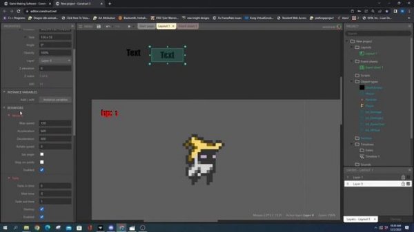 Add Text Shadow in Game - Construct 3 Tutorial