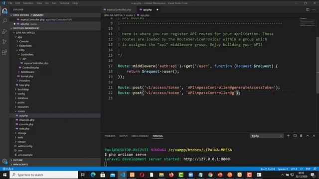 HOW TO INTEGRATE MPESA STK PUSH WITH LARAVEL: DEFINING THE CALLBACK URL. смотреть онлайн