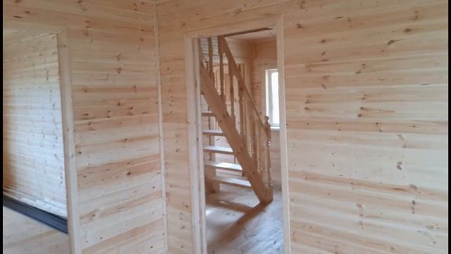 Каркасный дом 6х8 проект Балчуг 18 от компании ПостройКа52. Строительство каркасных домов, дач. смотреть онлайн