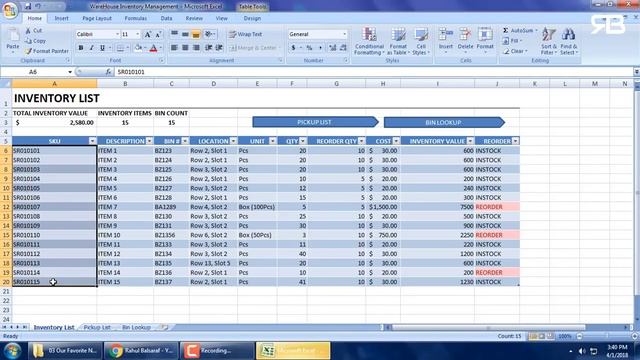 Warehouse Management System in Excel- Complete New 2020.... !!! смотреть онлайн