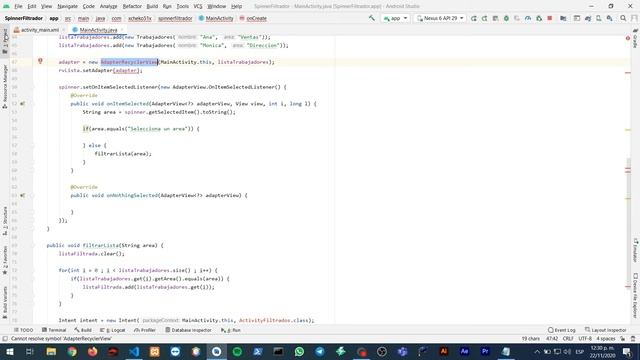 Buscador, Filtrador usando Spinner en Java y Android Studio смотреть онлайн