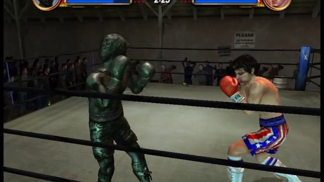 Rocky 2002 (Gamecube) Rocky Statue Vs Rocky Balboa