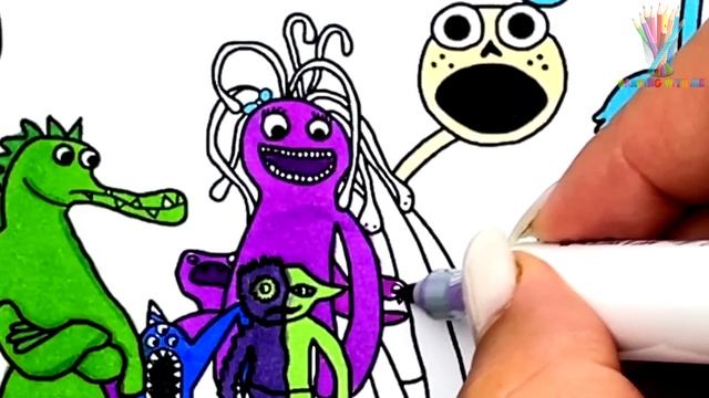 Garten of Banban 4 NEW COLORING PAGES / How to Color All New Monsters from NEW FOURTH Teaser Traile смотреть онлайн