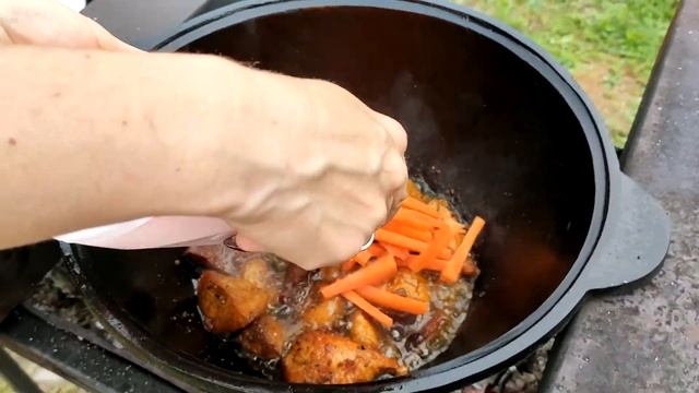 Готовим плов на костре, правильный рецепт смотреть онлайн