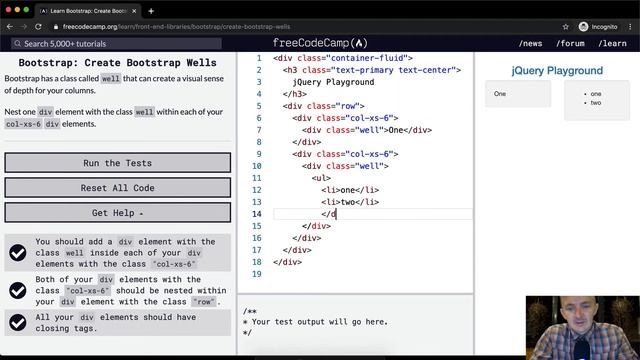 Create Bootstrap Wells - Bootstrap - Free Code Camp смотреть онлайн
