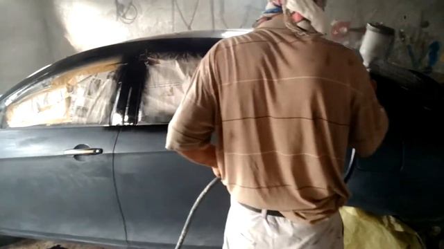 Покраска в черный 1 Джили Эмгранд смотреть онлайн