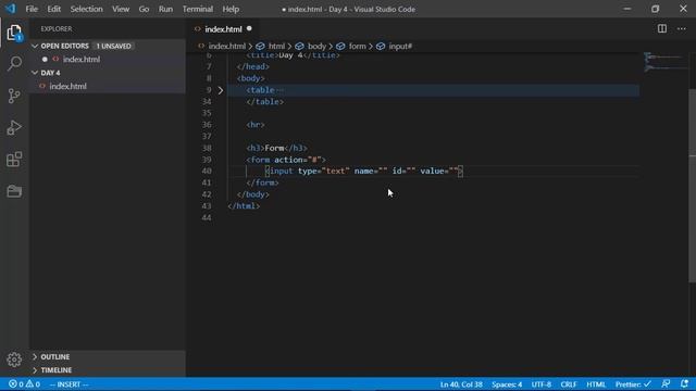 HTML Table and Form | 5 Days of HTML5 | Day 04 смотреть онлайн