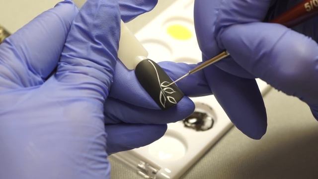 Матовый Маникюр. Дизайн Ногтей для Новичков. Рисунок Веточки смотреть онлайн