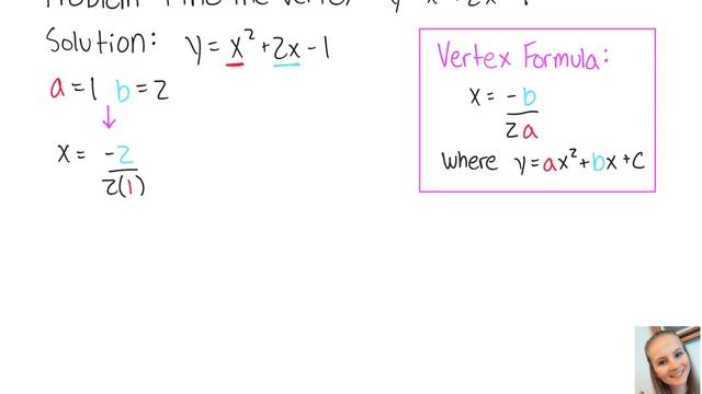 Parabolas: Find the vertex: y = x^2 + 2x - 1 смотреть онлайн