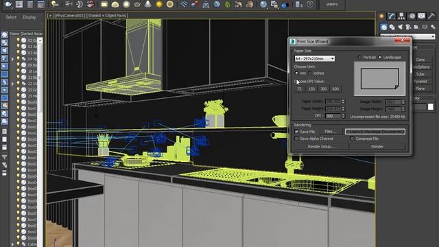 Kitchen design in 3ds max tutorial + Vray + Photoshop Part4 смотреть онлайн
