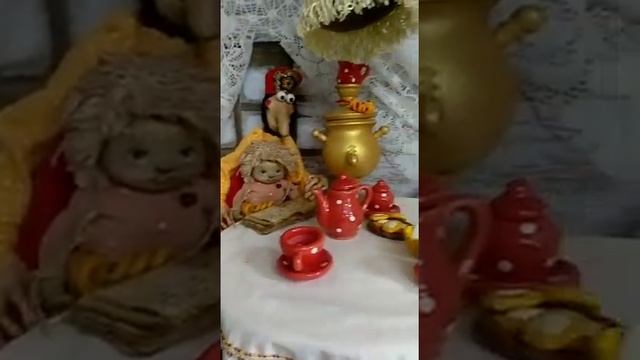 Баба Яга и домовенок Кузя. Коллекционные интерьерные игрушки ручной работы. Обзор. смотреть онлайн
