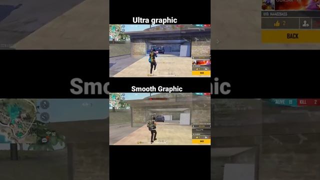 ultra graphic vs smooth graphic ||freefire short video смотреть онлайн