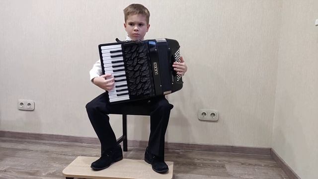 Хохлов Иван, 6 лет, аккордеон, Зареченская ДШИ, рнп "На горе то калина", Г.Галабов "Вальс" смотреть онлайн
