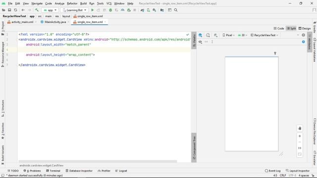 CardView in Android | Design Singlerow Item Layout for RecyclerView смотреть онлайн