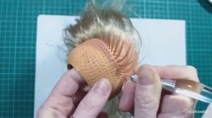 Перепрошивка волос кукле. Прошиваем волосы своими руками. Инструмент для прошивки волос.