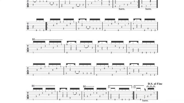 Domingo Semenzato - Divagando - Tablature