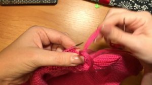 Закрытие петель иглой резинки 1*1 по кругу