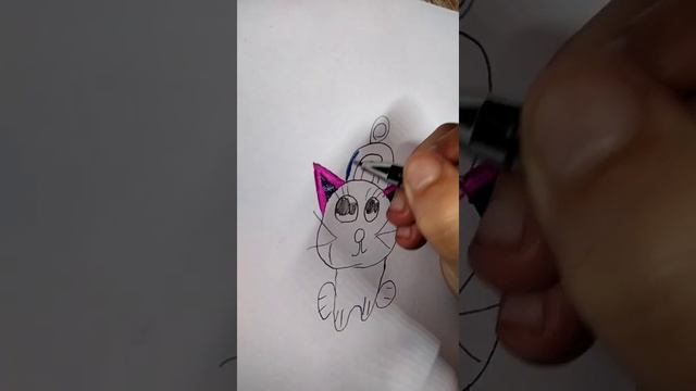 как рисовать котика смотреть онлайн