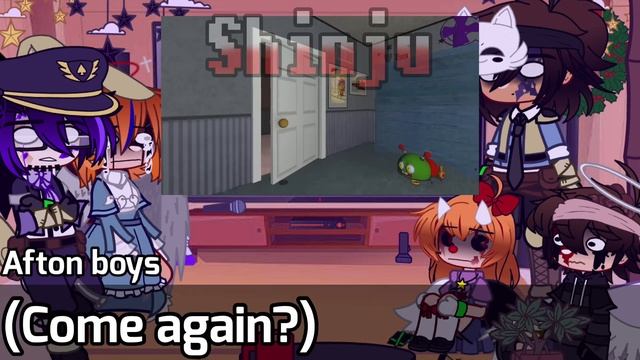 The Afton family react to Fnaf games be like | Gacha Club | Reaction video смотреть онлайн