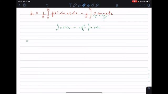Fourier Series for SawTooth Wave f(x)=x смотреть онлайн
