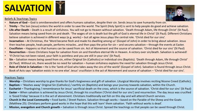 GCSE RELIGIOUS STUDIES: CHRISTIANITY - KEY CONCEPTS