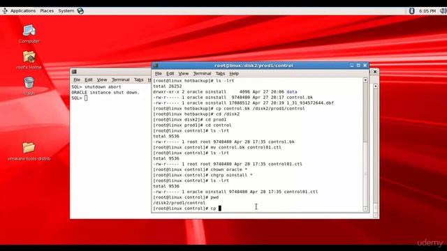101 Oracle DBA Complete Tutorial - Recover a Control file from media failure смотреть онлайн