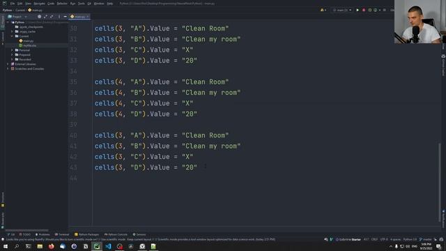 Automated Excel Bot in Python смотреть онлайн