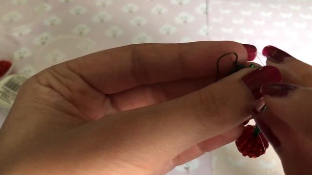 DIY летние сережки. Сережки вишенки
