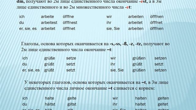 Немецкий язык, Präsens МГОЛ № 3 смотреть онлайн