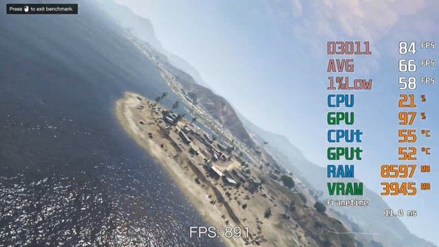 AMD Radeon RX 6500 XT -- Intel Core i5-11400 -- Grand Theft Auto GTA V FPS Test i5-11400F смотреть онлайн