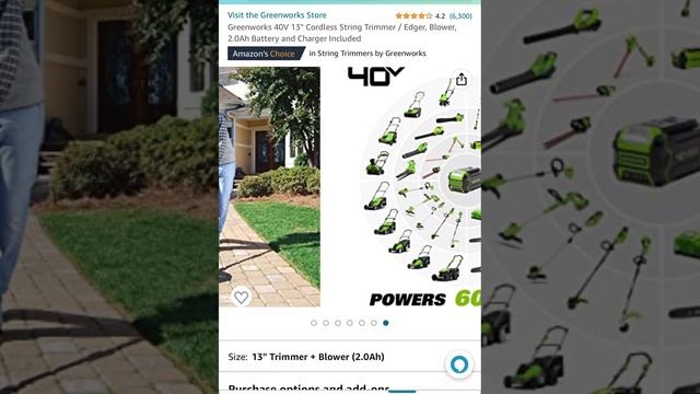 44 % off Greenworks 40V 13" Cordless String Trimmer / Edger, Blower, 2.0Ah Battery and Charger смотреть онлайн